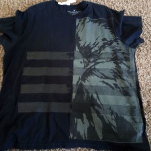 American eagle tee shirt/ grey eagle 🦅